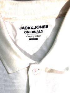 Jack &amp; Jones White Polo T-Shirt