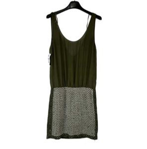 Olive Green Dress/ Zara Trafaluc Dress