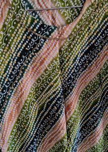 Vibrant Bandhani Print Kurta