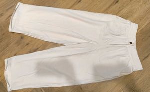 Women's White Cropped Pants