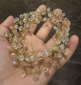 Gold & Crystal Bridal Headpiece