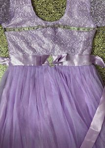 Elegant Lavender Party Dress