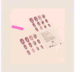 Mauve Pink Almond Press-On Nails