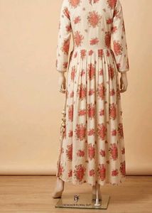 Elegant Floral Print Kurta Set