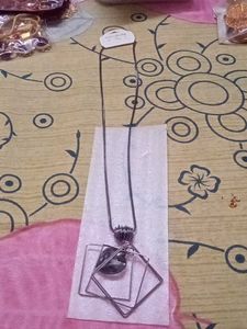Geometric Square Pendant Necklace