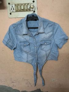 Denim Short Sleeve Shirt