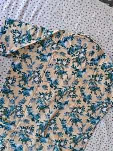 Men's Floral Print Short Sleeve Shirt