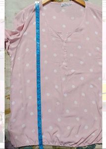 Light Pink Polka Dot Top