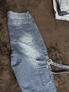 Blue Denim Cargo new jeans compelety ne