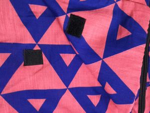 Pink &amp; Blue Geometric Crossbody Bag