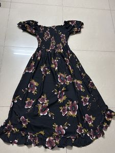 Floral Off-Shoulder Maxi Dress