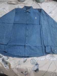 Men's Blue Denim Casual Shirt