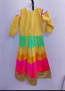 Beautiful golden Multicolored dress