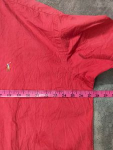 Ralph Lauren Mens Coral Button Down Shirt