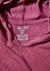 Stylish Maroon Hoodie T-Shirt