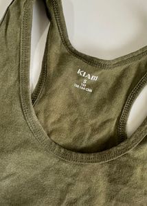 Kiabi Olive Green Sports Bra