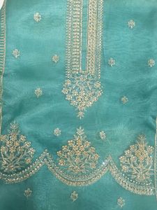 Elegant Teal Kurta Set with Embellishments