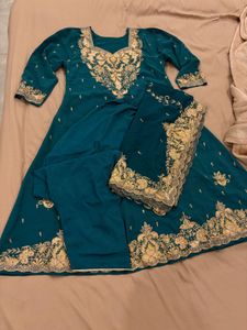 Vintage suit set with farshi salwar