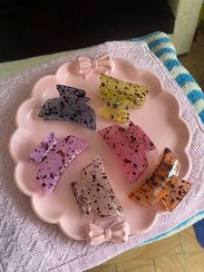 Set of 6 Colorful Claw Clips