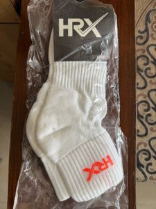 HRX White And Black Ankle Socks