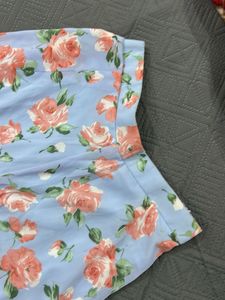 Blue Floral Palazzo Pants