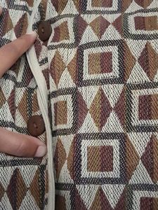 Geometric Patterned Vintage Vest