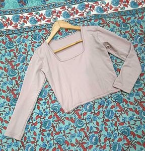 Mauve full sleeves top (fixed price)