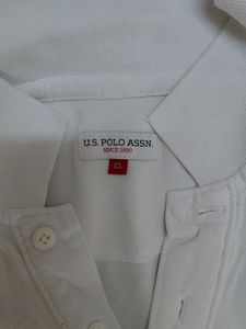 Kid's White Polo T-Shirt