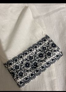 White Embroidered Kurta