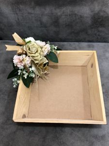 Wooden Decorated Basket 🧺 (Unused)