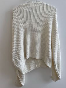 H&amp;M - Cream Knit Cropped Cardigan