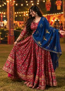 Embroidered Designer red chaniya choli ❤️
