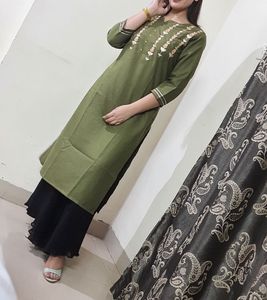 Rich Olive green kurta