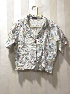 👚Floral Print Crop Top👚