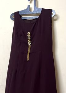 Elegant Plum Ethnic Gown