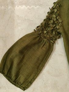Olive Green Top