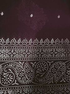 Elegant Embroidered chiffon Saree