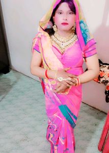Vibrant Pink Saree with blause