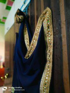 Women And Girls Nevi Blue Saree