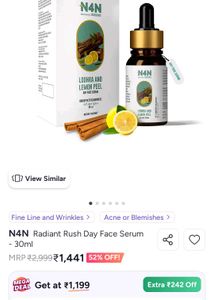 N4N Lodhra and Lemon Peel Face Serum