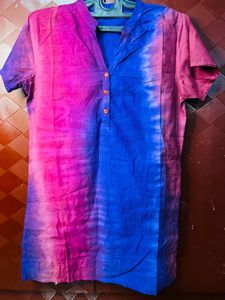 Vibrant Tie-Dye Kurta Top