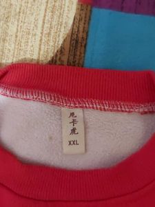 Cute Red Love Heart Sweatshirt