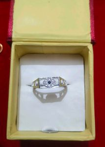 Gents pure silver ring