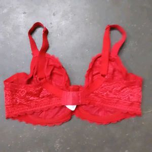 Red Lace Bra