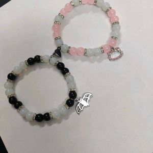 Aesthetic Batman and hello kitty bracelet