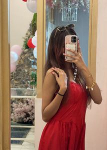 corset red dress