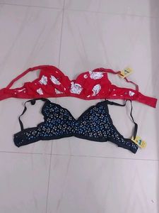 Comfortable Printed Bras (Set of 2)new