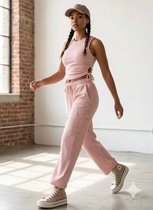 Pink Athleisure Co-ord Set