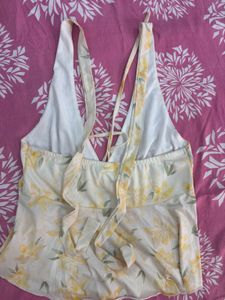 Floral Halter Neck Top