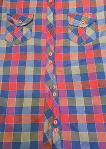 Women's Plaid Button-Up Shirt